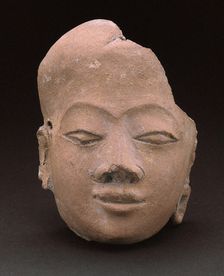 Fragment of a Face, 14th/15th century. Creator: Unknown