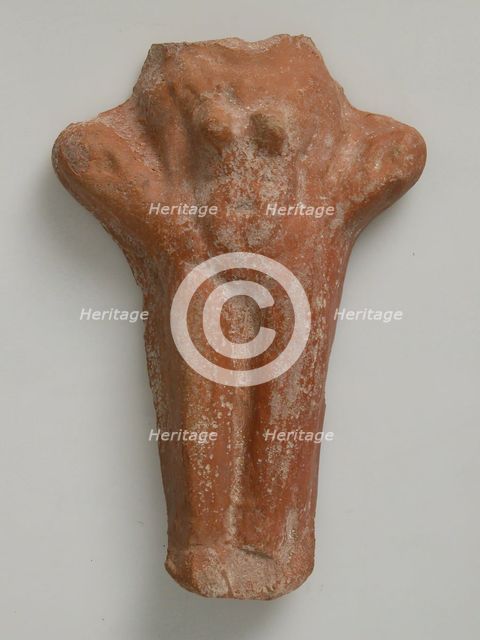 Fragment of a Female Figure, Coptic, 4th-7th century. Creator: Unknown.