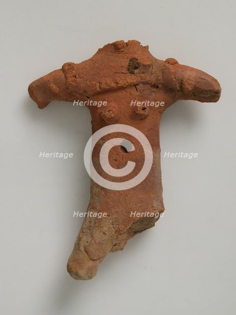 Fragment of a Female Figure, Coptic, 4th-7th century. Creator: Unknown.