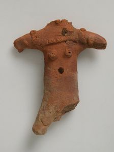 Fragment of a Female Figure, Coptic, 4th-7th century. Creator: Unknown