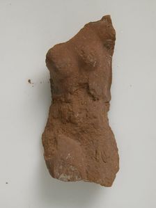 Fragment of a Female Figure, Coptic, 4th-7th century. Creator: Unknown