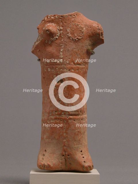 Fragment of a Female Figure, Coptic, 4th-7th century. Creator: Unknown.