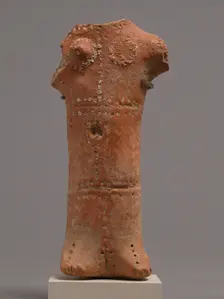 Fragment of a Female Figure, Coptic, 4th-7th century. Creator: Unknown