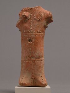 Fragment of a Female Figure, Coptic, 4th-7th century. Creator: Unknown