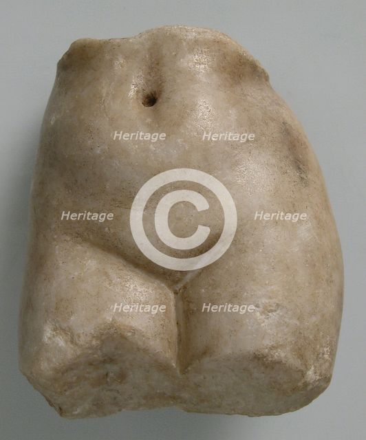 Fragment of a Female Figure, Coptic, 4th-7th century. Creator: Unknown.