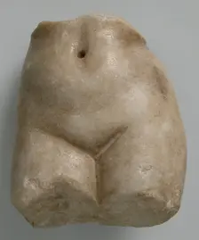 Fragment of a Female Figure, Coptic, 4th-7th century. Creator: Unknown