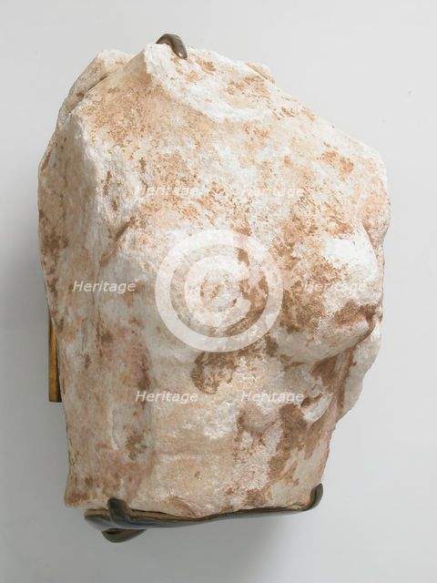 Fragment of a Female Figure, Coptic, 4th-7th century. Creator: Unknown.