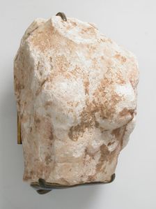 Fragment of a Female Figure, Coptic, 4th-7th century. Creator: Unknown