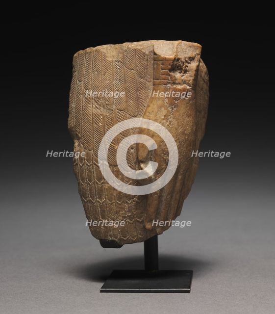 Fragment of a Feather-Garmented Figure, 1540-715 BC. Creator: Unknown.