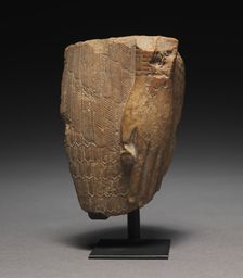 Fragment of a Feather-Garmented Figure, 1540-715 BC. Creator: Unknown