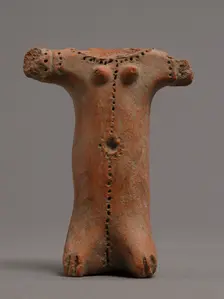 Fragment of a Figure, Coptic, 4th-7th century. Creator: Unknown