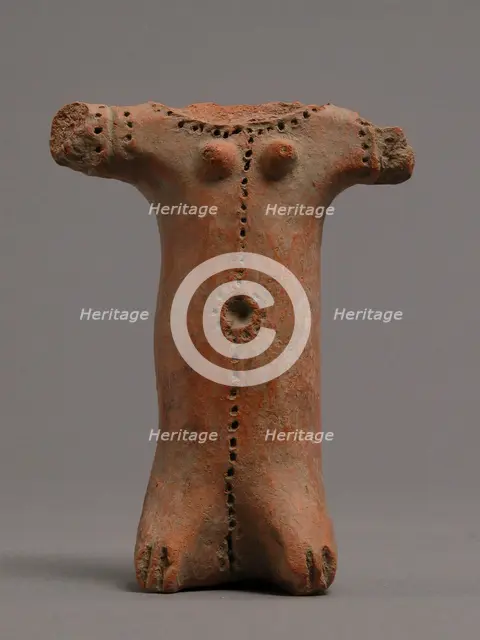Fragment of a Figure, Coptic, 4th-7th century. Creator: Unknown.
