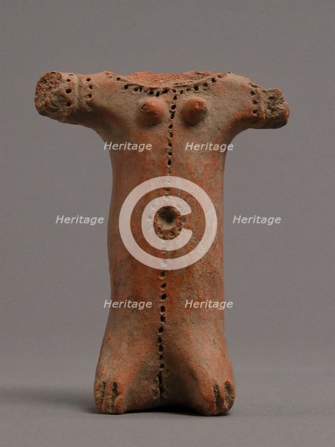 Fragment of a Figure, Coptic, 4th-7th century. Creator: Unknown.