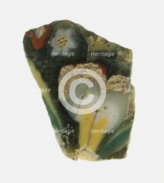 Fragment of a Floral Inlay, Egypt, Ptolemaic Period-Roman Period, (1st century BCE-1st century CE). Creator: Unknown.