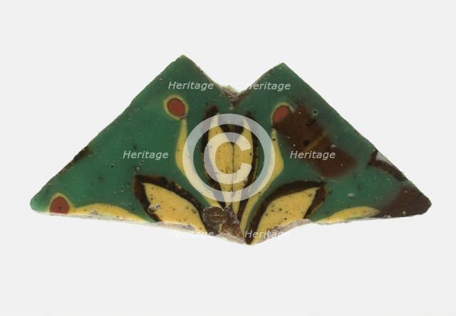 Fragment of a Floral Inlay, Egypt, Ptolemaic Period-Roman Period, (1st century BCE-1st century CE). Creator: Unknown.