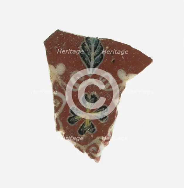 Fragment of a Floral Inlay, Italy, Ptolemaic Period-Roman Period, (1st century BCE-1st century CE). Creator: Unknown.