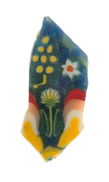 Fragment of a Floral Plaque, Egypt, late 1st century BCE/early 1st century CE. Creator: Unknown