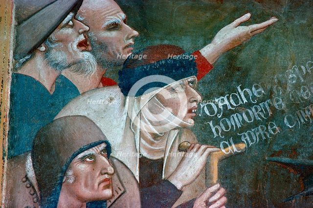 Fragment of a fresco showing the triumph of death, 14th century. Artist: Andrea Orcagna