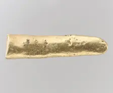 Fragment of a Gold Ingot, Avar, 700s. Creator: Unknown