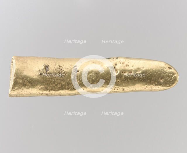 Fragment of a Gold Ingot, Avar, 700s. Creator: Unknown.