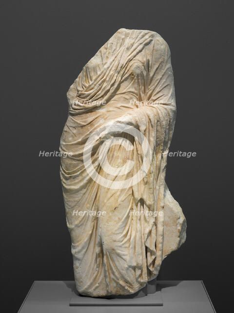 Fragment of a Grave Monument, 4th-3rd century BCE. Creator: Unknown.