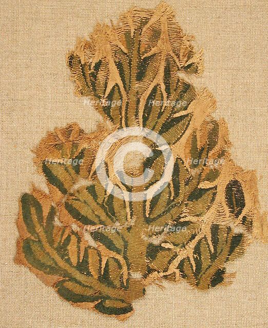 Fragment of a Hanging with a Tree, Byzantine, 400-600. Creator: Unknown.