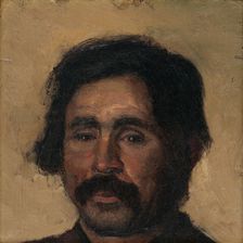 Fragment of a Head Study of a Gypsy, 1880-1900. Creator: Ladislav Mednyanszky