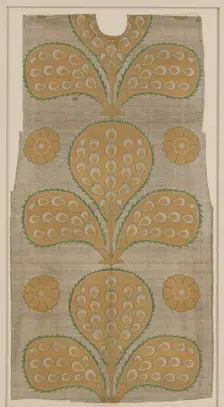 Fragment of a Kaftan Back, Turkey, mid-16th century. Creator: Unknown