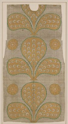 Fragment of a Kaftan Back, Turkey, mid-16th century. Creator: Unknown