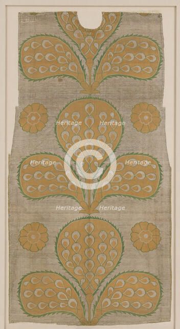 Fragment of a Kaftan Back, Turkey, mid-16th century. Creator: Unknown.
