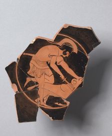 Fragment of a Kylix, c. 490-480 BC. Creator: Unknown