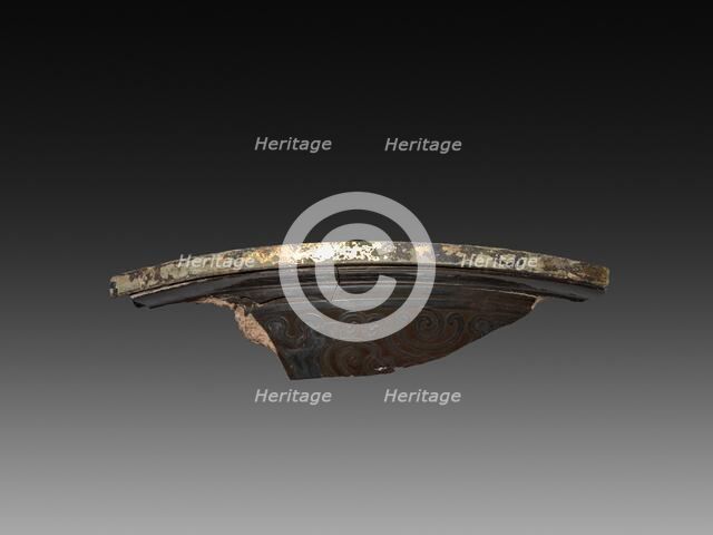 Fragment of a Lacquer Tray, 9-24. Creator: Unknown.