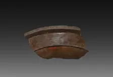Fragment of a Lacquer Tray, 9-24. Creator: Unknown