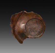 Fragment of a Lacquer Tray, 9 AD. Creator: Unknown