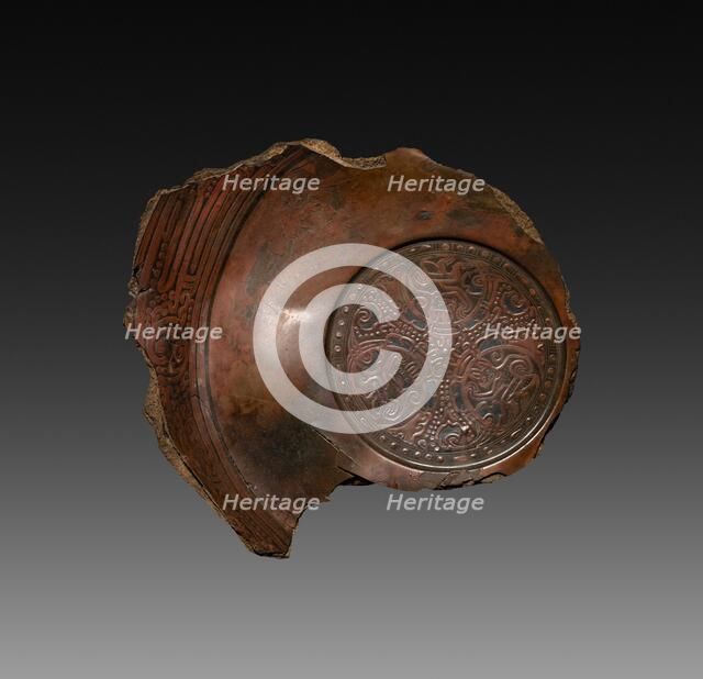 Fragment of a Lacquer Tray, 9 AD. Creator: Unknown.