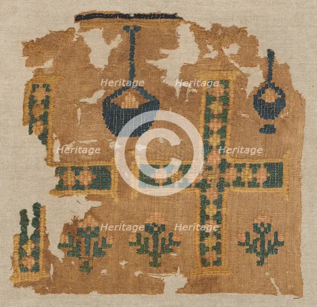 Fragment of a Large Hanging, 500s. Creator: Unknown.