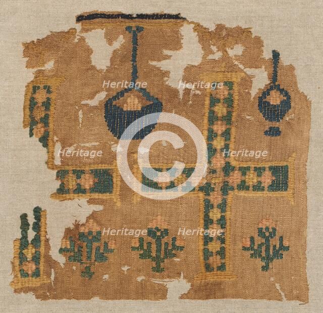 Fragment of a Large Hanging, 500s. Creator: Unknown.