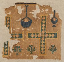 Fragment of a Large Hanging, 500s. Creator: Unknown