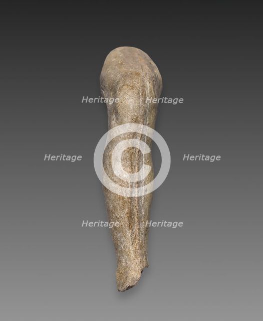 Fragment of a Leg (right leg), c. 1880 - 1917. Creator: Auguste Rodin (French, 1840-1917).