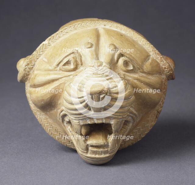 Fragment of a Lion Head, Achaemenid period (550-330 BC). Creator: Unknown.