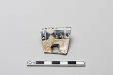Fragment of a molded vessel, Saljuq period, early 13th century. Creator: Unknown