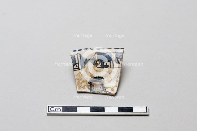 Fragment of a molded vessel, Saljuq period, early 13th century. Creator: Unknown.