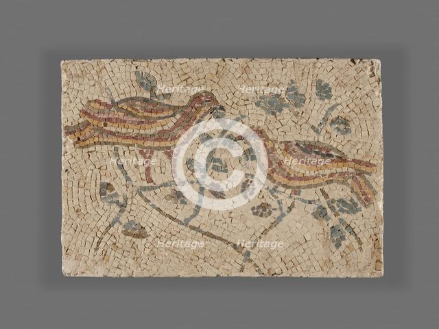 Fragment of a Mosaic with Birds, 3rd or 4th century A.D. Creator: Unknown.