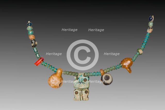 Fragment of a Necklace, 1540-1296 BC. Creator: Unknown.