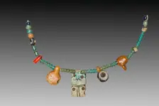 Fragment of a Necklace, 1540-1296 BC. Creator: Unknown