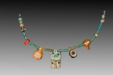 Fragment of a Necklace, 1540-1296 BC. Creator: Unknown