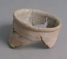 Fragment of a Pot Neck, Coptic, 4th-7th century. Creator: Unknown