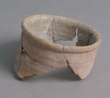 Fragment of a Pot Neck, Coptic, 4th-7th century. Creator: Unknown