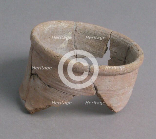 Fragment of a Pot Neck, Coptic, 4th-7th century. Creator: Unknown.