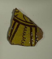 Fragment of a Plate, 13th-14th century. Creator: Unknown